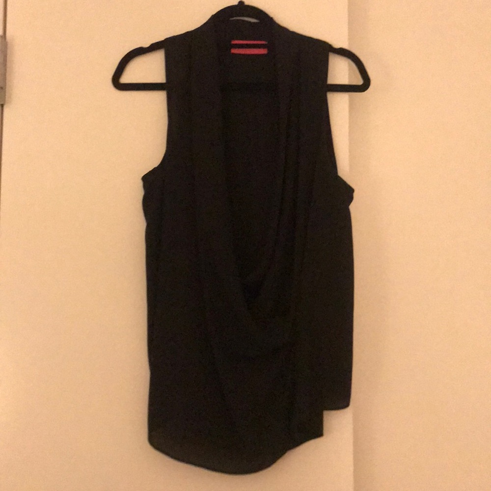 Black blousey top